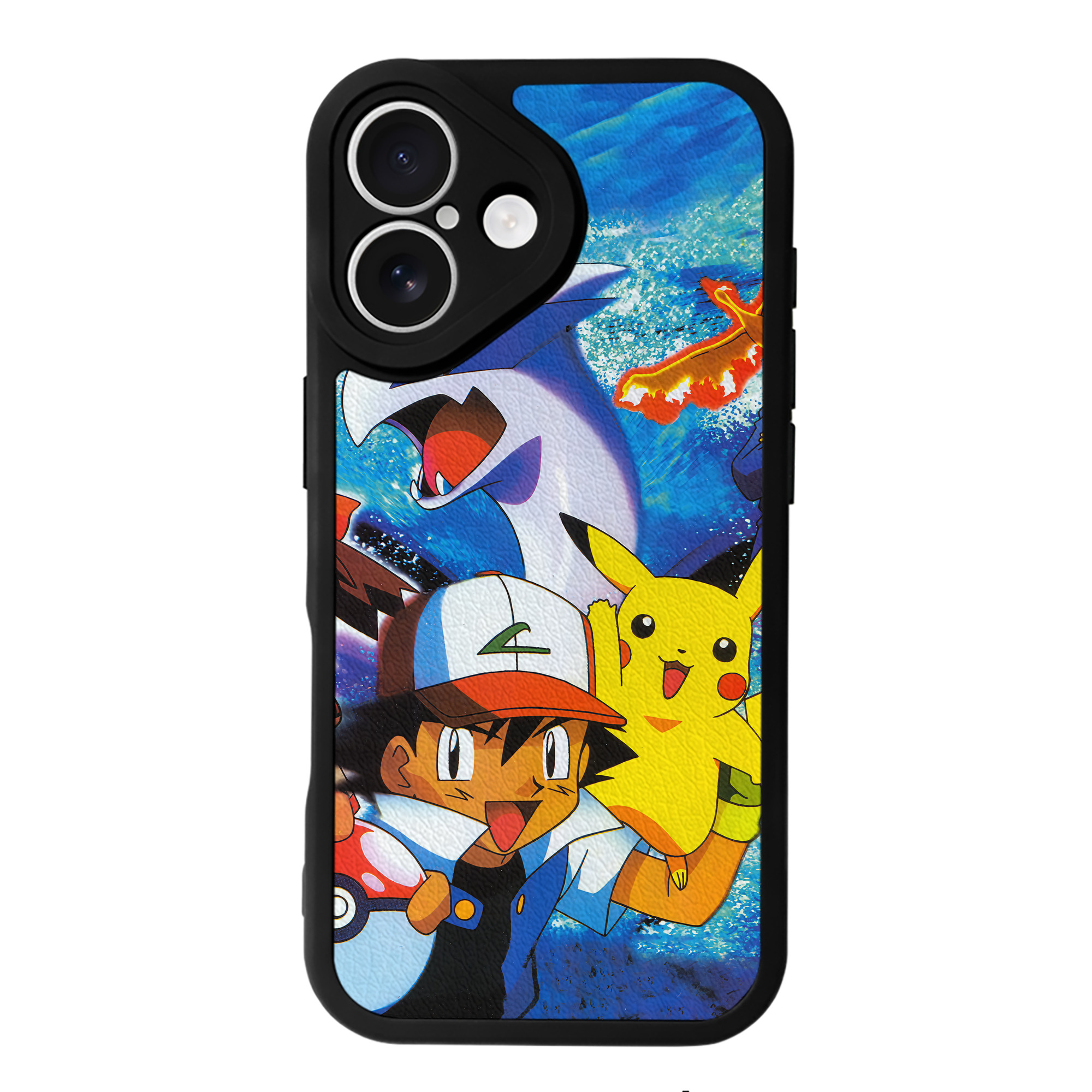 （画像用） ポケットモンスター Pokémon 【iPhone 16シリーズ対応】シリコンスマホケース（レザー調） 材質：シリコン